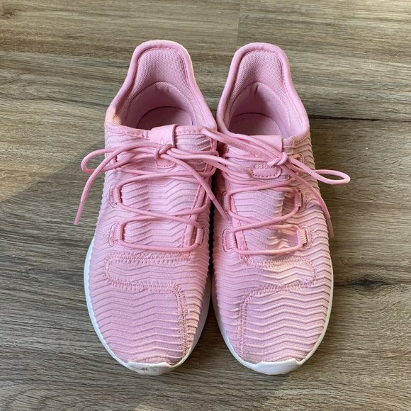 Adidas Originals Tubular Shadow Pink White Girl’s Sneakers Shoes B37125 Size 3 - Picture 4 of 9